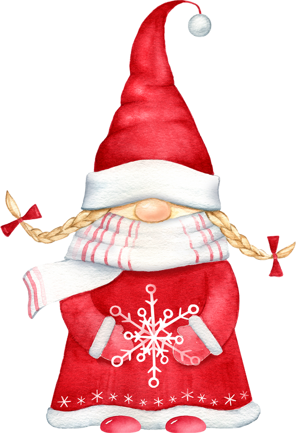 Santa Gnome Illustration
